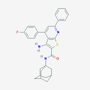 molecular formula C30H28FN3OS B343525 N-(1-adamantyl)-3-amino-4-(4-fluorophenyl)-6-phenylthieno[2,3-b]pyridine-2-carboxamide 