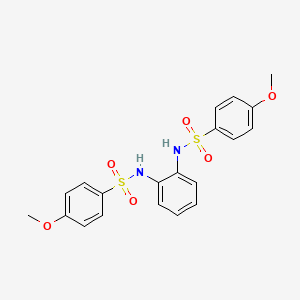 molecular formula C20H20N2O6S2 B3435281 N,N'-1,2-phenylenebis(4-methoxybenzenesulfonamide) 