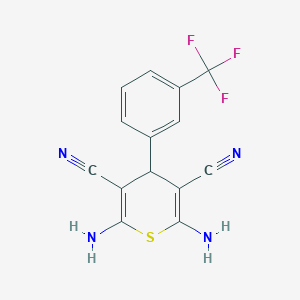 2,6-diamino-4-[3-(trifluoromethyl)phenyl]-4H-thiopyran-3,5-dicarbonitrile