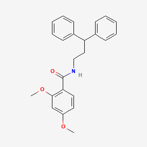 molecular formula C24H25NO3 B3435461 N-(3,3-diphenylpropyl)-2,4-dimethoxybenzamide 