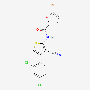 molecular formula C16H7BrCl2N2O2S B3435497 5-bromo-N-[3-cyano-4-(2,4-dichlorophenyl)-2-thienyl]-2-furamide 