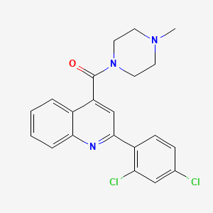 molecular formula C21H19Cl2N3O B3435505 2-(2,4-dichlorophenyl)-4-[(4-methyl-1-piperazinyl)carbonyl]quinoline 