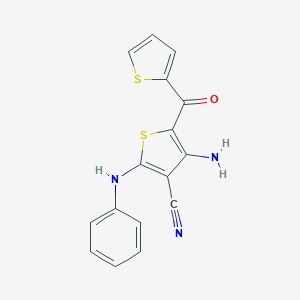 4-Amino-2-anilino-5-(2-thienylcarbonyl)-3-thiophenecarbonitrile