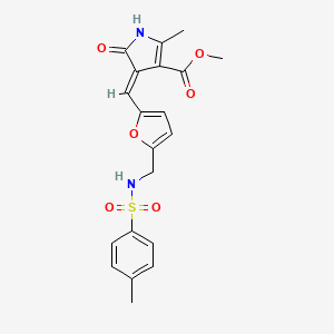 molecular formula C20H20N2O6S B3435549 methyl 2-methyl-4-{[5-({[(4-methylphenyl)sulfonyl]amino}methyl)-2-furyl]methylene}-5-oxo-4,5-dihydro-1H-pyrrole-3-carboxylate 