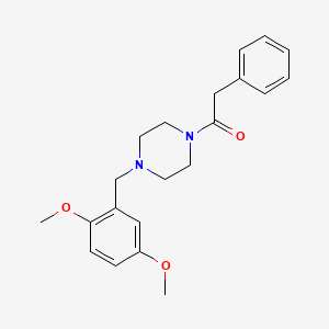 molecular formula C21H26N2O3 B3435597 1-(2,5-dimethoxybenzyl)-4-(phenylacetyl)piperazine 