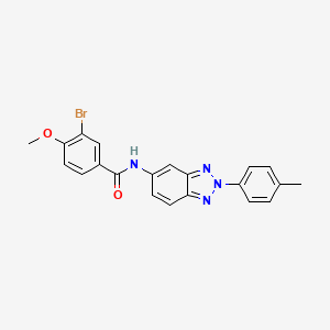 3-bromo-4-methoxy-N-[2-(4-methylphenyl)-2H-1,2,3-benzotriazol-5-yl]benzamide