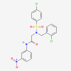 N~2~-(2-chlorobenzyl)-N~2~-[(4-chlorophenyl)sulfonyl]-N~1~-(3-nitrophenyl)glycinamide