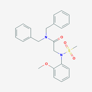 N~1~,N~1~-dibenzyl-N~2~-(2-methoxyphenyl)-N~2~-(methylsulfonyl)glycinamide