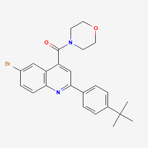 6-bromo-2-(4-tert-butylphenyl)-4-(4-morpholinylcarbonyl)quinoline