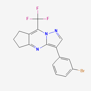 3-(3-bromophenyl)-8-(trifluoromethyl)-6,7-dihydro-5H-cyclopenta[d]pyrazolo[1,5-a]pyrimidine