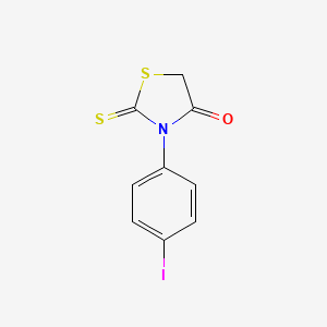 molecular formula C9H6INOS2 B3435740 3-(4-iodophenyl)-2-thioxo-1,3-thiazolidin-4-one CAS No. 21494-75-7