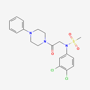 N-(3,4-dichlorophenyl)-N-[2-oxo-2-(4-phenyl-1-piperazinyl)ethyl]methanesulfonamide