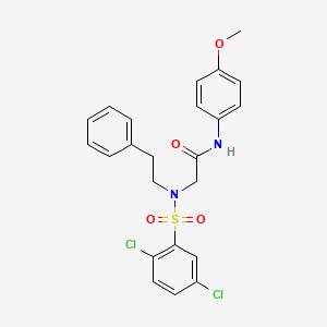 N~2~-[(2,5-dichlorophenyl)sulfonyl]-N~1~-(4-methoxyphenyl)-N~2~-(2-phenylethyl)glycinamide