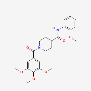 N-(2-methoxy-5-methylphenyl)-1-(3,4,5-trimethoxybenzoyl)-4-piperidinecarboxamide