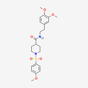 N-[2-(3,4-dimethoxyphenyl)ethyl]-1-[(4-methoxyphenyl)sulfonyl]-4-piperidinecarboxamide