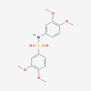 molecular formula C16H19NO6S B3435871 N-(3,4-dimethoxyphenyl)-3,4-dimethoxybenzenesulfonamide 