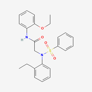 molecular formula C24H26N2O4S B3435873 N~1~-(2-ethoxyphenyl)-N~2~-(2-ethylphenyl)-N~2~-(phenylsulfonyl)glycinamide 