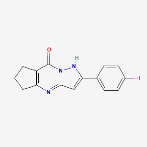 molecular formula C15H12IN3O B3435893 2-(4-iodophenyl)-6,7-dihydro-5H-cyclopenta[d]pyrazolo[1,5-a]pyrimidin-8-ol 