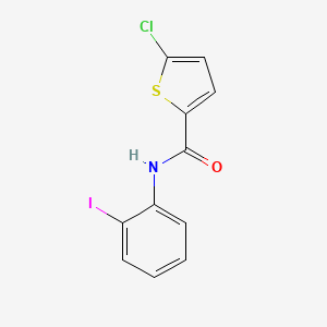 molecular formula C11H7ClINOS B3435916 5-chloro-N-(2-iodophenyl)-2-thiophenecarboxamide 