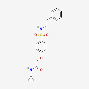 N-cyclopropyl-2-(4-{[(2-phenylethyl)amino]sulfonyl}phenoxy)acetamide