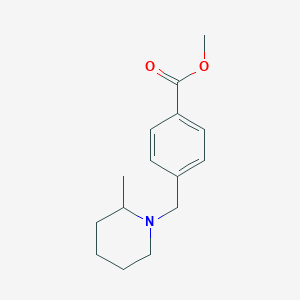 molecular formula C15H21NO2 B3435989 methyl 4-[(2-methyl-1-piperidinyl)methyl]benzoate 