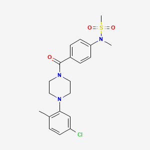 N-(4-{[4-(5-chloro-2-methylphenyl)-1-piperazinyl]carbonyl}phenyl)-N-methylmethanesulfonamide