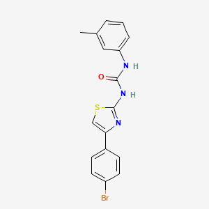 N-[4-(4-bromophenyl)-1,3-thiazol-2-yl]-N'-(3-methylphenyl)urea