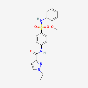 1-ethyl-N-(4-{[(2-methoxyphenyl)amino]sulfonyl}phenyl)-1H-pyrazole-3-carboxamide