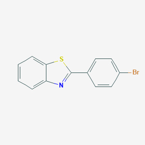 molecular formula C13H8BrNS B034361 2-(4-Bromophenyl)benzothiazole CAS No. 19654-19-4
