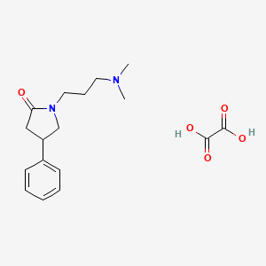 molecular formula C17H24N2O5 B3436157 1-[3-(dimethylamino)propyl]-4-phenyl-2-pyrrolidinone oxalate 