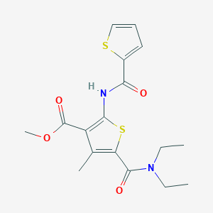 methyl 5-[(diethylamino)carbonyl]-4-methyl-2-[(2-thienylcarbonyl)amino]-3-thiophenecarboxylate