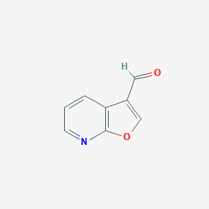 molecular formula C8H5NO2 B034362 Furo[2,3-b]pyridine-3-carbaldehyde CAS No. 109274-99-9
