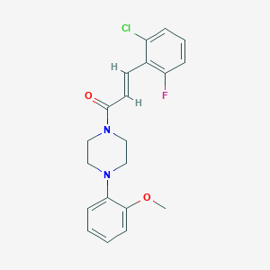 1-[3-(2-chloro-6-fluorophenyl)acryloyl]-4-(2-methoxyphenyl)piperazine