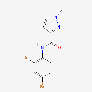 N-(2,4-dibromophenyl)-1-methyl-1H-pyrazole-3-carboxamide