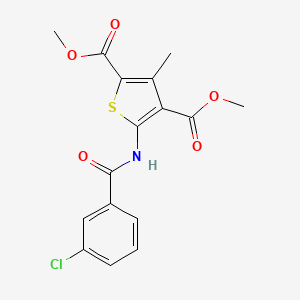 dimethyl 5-[(3-chlorobenzoyl)amino]-3-methyl-2,4-thiophenedicarboxylate