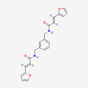 molecular formula C22H20N2O4 B3436221 N,N'-[1,3-phenylenebis(methylene)]bis[3-(2-furyl)acrylamide] 