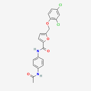 N-[4-(acetylamino)phenyl]-5-[(2,4-dichlorophenoxy)methyl]-2-furamide