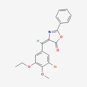 4-(3-bromo-5-ethoxy-4-methoxybenzylidene)-2-phenyl-1,3-oxazol-5(4H)-one