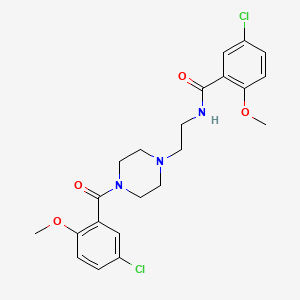 5-chloro-N-{2-[4-(5-chloro-2-methoxybenzoyl)-1-piperazinyl]ethyl}-2-methoxybenzamide