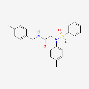 N~1~-(4-methylbenzyl)-N~2~-(4-methylphenyl)-N~2~-(phenylsulfonyl)glycinamide