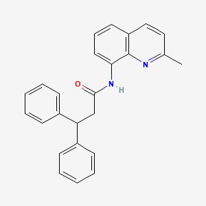 molecular formula C25H22N2O B3436395 N-(2-methyl-8-quinolinyl)-3,3-diphenylpropanamide 