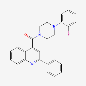 4-{[4-(2-fluorophenyl)-1-piperazinyl]carbonyl}-2-phenylquinoline