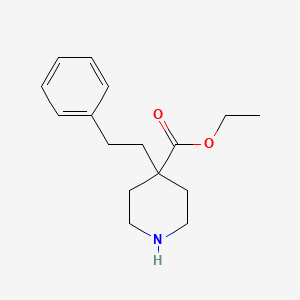 molecular formula C16H23NO2 B3436402 ethyl 4-(2-phenylethyl)-4-piperidinecarboxylate hydrochloride 