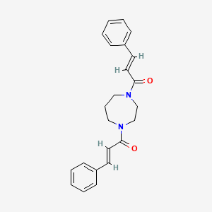 molecular formula C23H24N2O2 B3436471 1,4-dicinnamoyl-1,4-diazepane 