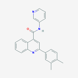molecular formula C23H19N3O B3436475 2-(3,4-dimethylphenyl)-N-3-pyridinyl-4-quinolinecarboxamide 