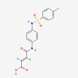 molecular formula C17H16N2O5S B3436483 4-[(4-{[(4-methylphenyl)sulfonyl]amino}phenyl)amino]-4-oxo-2-butenoic acid 