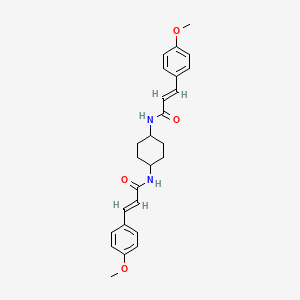 molecular formula C26H30N2O4 B3436488 N,N'-1,4-cyclohexanediylbis[3-(4-methoxyphenyl)acrylamide] 
