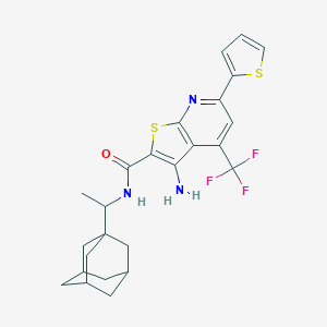 N-[1-(1-adamantyl)ethyl]-3-amino-6-(2-thienyl)-4-(trifluoromethyl)thieno[2,3-b]pyridine-2-carboxamide
