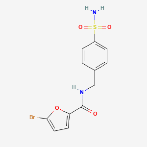 molecular formula C12H11BrN2O4S B3436511 N-[4-(aminosulfonyl)benzyl]-5-bromo-2-furamide 