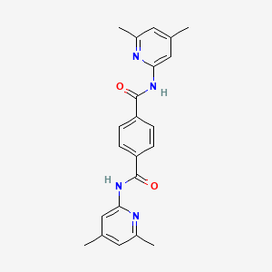 molecular formula C22H22N4O2 B3436517 N,N'-bis(4,6-dimethyl-2-pyridinyl)terephthalamide 